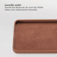 Selencia Olyn Abnehmbare Bookcase mit MagSafe Samsung Galaxy S26 Ultra - Braun