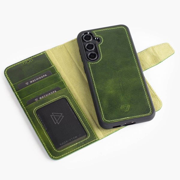 Wachikopa Magic Klapphülle 2-in-1 für das Samsung S23 - Forest Green