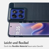 imoshion Brushed Back Cover Motorola Edge 60 Pro - Dunkelblau