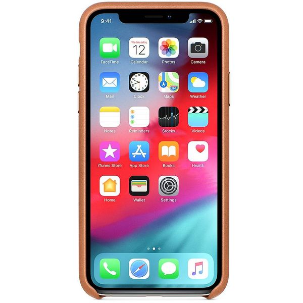 Apple Leder-Case Braun für das Apple iPhone Xs Max