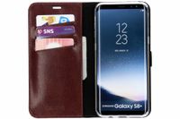 Valenta Klapphülle Leather Braun für das Samsung Galaxy S8 Plus