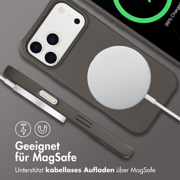 imoshion Color Backcover mit abnehmbarem Handykette und MagSafe Apple iPhone 17 Pro Max - Black Coffee