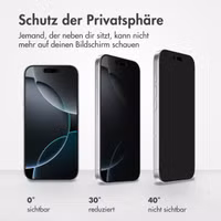 Accezz Privacy Displayschutz aus gehärtetem Glas Apple iPhone Air