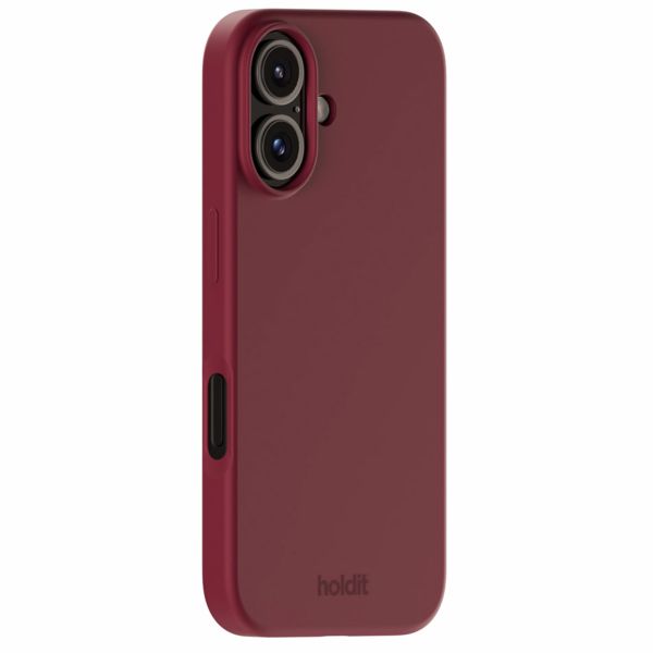 Holdit Silicone Case für das iPhone 16 - Red Velvet