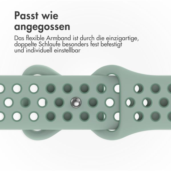 imoshion Sportarmband⁺ für das Apple Watch Series 1 bis 9 / SE (38/40/41 mm) | Series 10 / 11 (42 mm) - Größe M/L - Sage