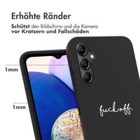 imoshion Design Hülle für das Samsung Galaxy A14 (5G/4G) - Fuck Off - Schwarz