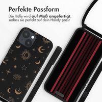 imoshion Silikonhülle design mit Band für das iPhone 15 - Sky Black