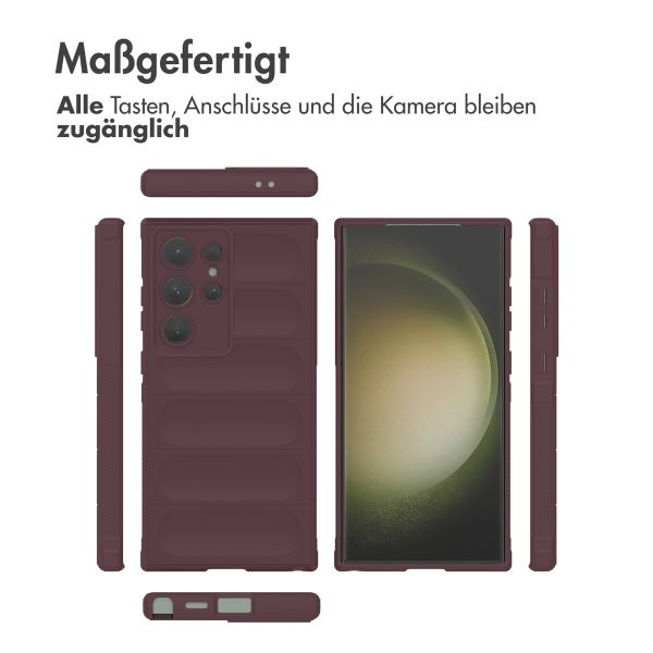 imoshion EasyGrip Back Cover für das Samsung Galaxy S24 Ultra - Aubergine 