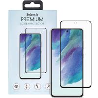 Selencia Premium Screen Protector aus gehärtetem Glas für das Samsung Galaxy S21 FE - Schwarz