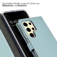 Selencia Echtleder Klapphülle Samsung Galaxy A16 - Air Blue