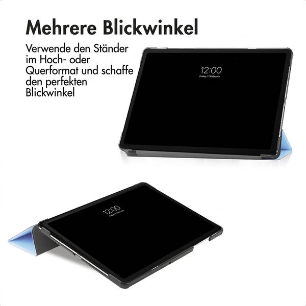 imoshion Trifold Klapphülle Samsung Galaxy Tab A11 Plus / A9 Plus - Hellblau