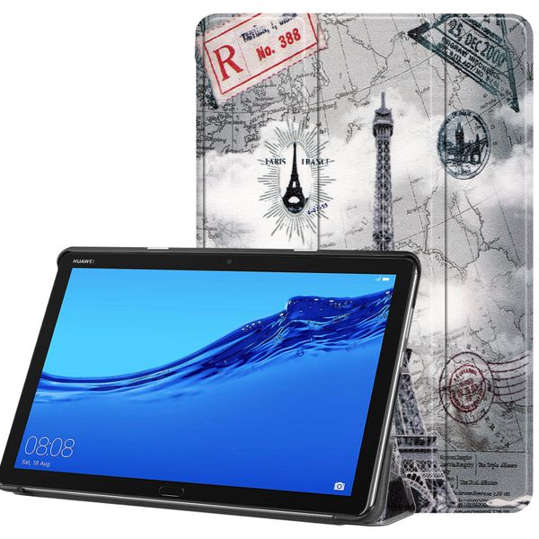 imoshion Design Trifold Klapphülle Huawei MediaPad M5 Lite 10.1 Zoll