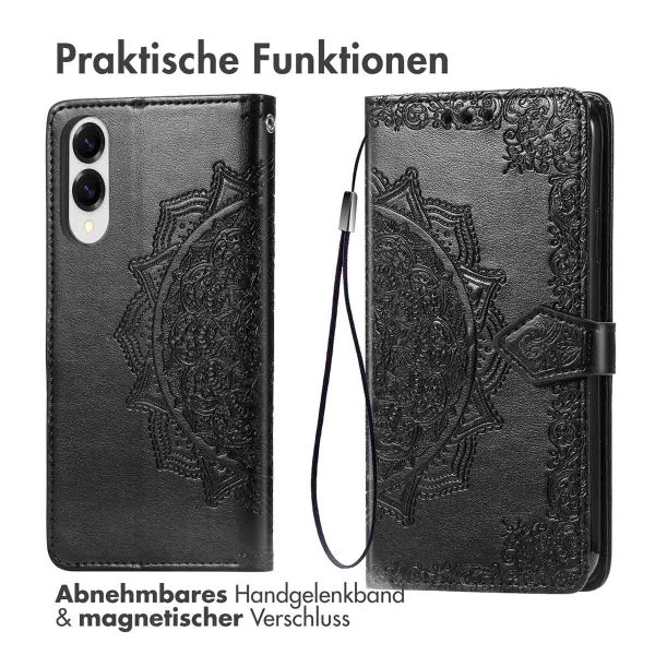 imoshion Mandala Klapphülle Samsung Galaxy S25 Edge - Schwarz