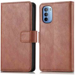 imoshion Luxuriöse Klapphülle Motorola Moto G14 - Braun