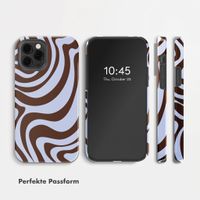 Selencia Vivid Back Cover Apple iPhone 12 (Pro) - Dream Swirl Chocolate