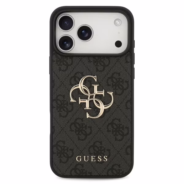 Guess 4G Metal Logo Back Cover Apple iPhone 17 Pro Max - Schwarz