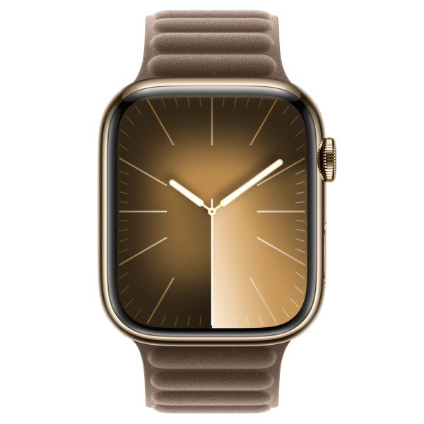 Apple Armband mit Magnetverschluss FineWoven für das  Apple Watch Series 1 t/m 11 / SE / Ultra (44/45/46/49 mm) - Größe M/L - Taupe