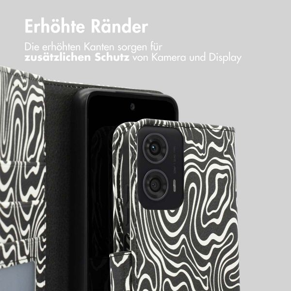 imoshion Design Klapphülle Motorola Moto G24 Power - Black And White