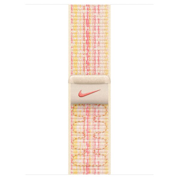 Apple Nike Sport Loop Band für die Apple Watch Series 1 bis 9 / SE (38/40/41 mm) | Series 10 (42 mm) - Starlight/Pink