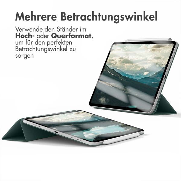imoshion Magnetic Klapphülle Apple iPad Pro 11 (2025) M5 / (2024) M4 - Dunkelgrün