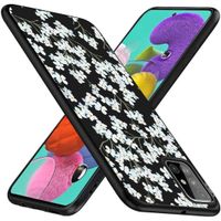 imoshion Design Hülle Samsung Galaxy A51 - Blume - Weiß / Schwarz