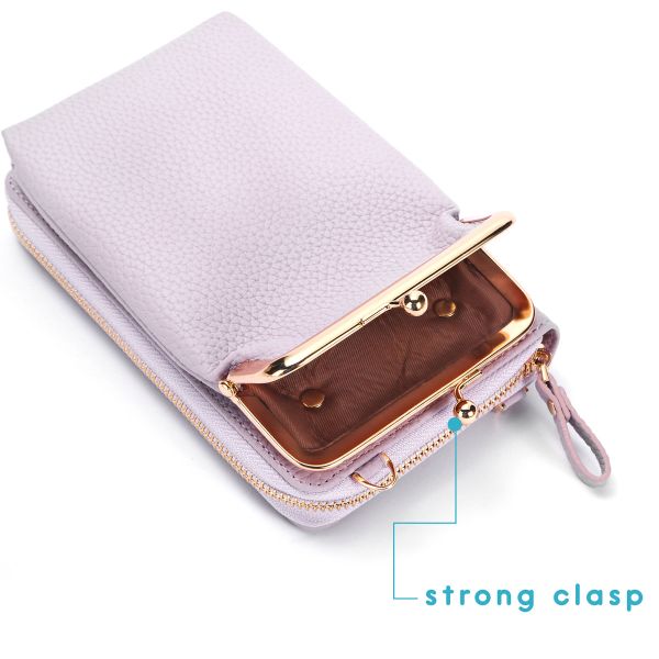 imoshion Vegane Leder-Handytasche Crossbody - Violett