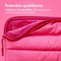 imoshion Puffer Laptop Hülle 13-14 Zoll - Laptop Sleeve - Hot Pink