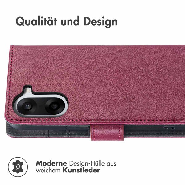 imoshion Luxuriöse Klapphülle OnePlus Nord CE5 - Bordeaux