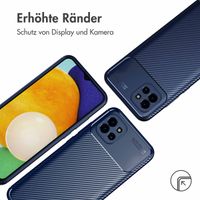 imoshion Carbon-Hülle für das Samsung Galaxy A03 - Blau