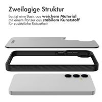 Accezz Rugged Frosted Back Cover Samsung Galaxy A35 - Schwarz