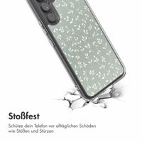 imoshion Design Hülle Samsung Galaxy A54 (5G) - Smoke Green Flowers