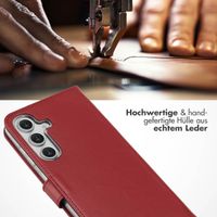 Selencia Echtleder Klapphülle Samsung Galaxy S25 FE - Rot