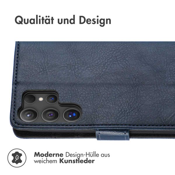 imoshion Luxuriöse Klapphülle Samsung Galaxy S25 Ultra - Dunkelblau