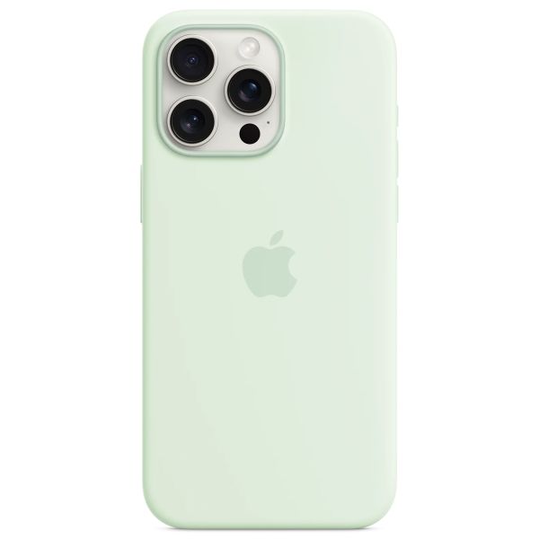 Apple Silikon-Case MagSafe für das Apple iPhone 15 Pro Max - Soft Mint