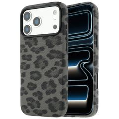 Selencia Sabi Backcover Leopardenmuster mit MagSafe Apple iPhone 17 Pro Max - Midnight Black