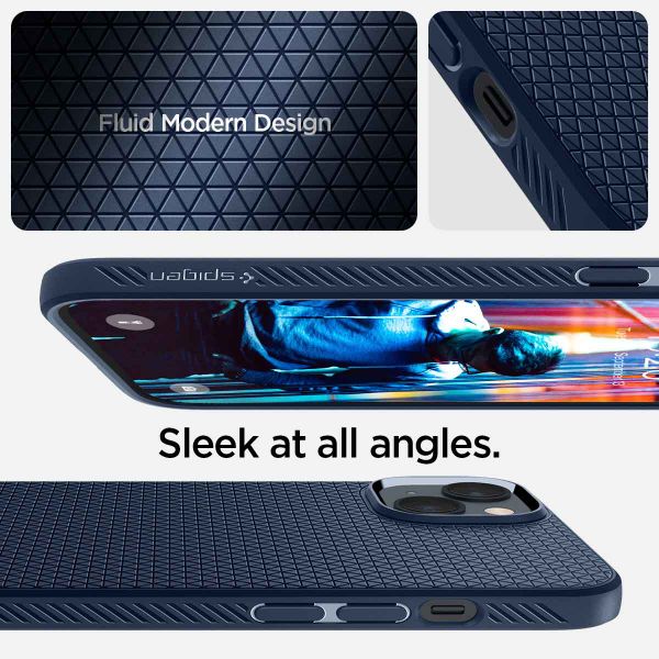 Spigen Liquid Air™ Case für das iPhone 14 Pro Max - Dunkelblau