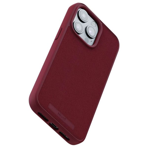 Njorð Collections Wildleder Comfort+ Case MagSafe für das iPhone 15 Pro Max - Red