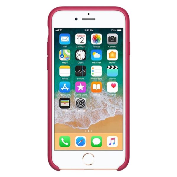 Apple Silikoncase Apple iPhone SE (2022 / 2020) / 8 / 7 - Rose Red
