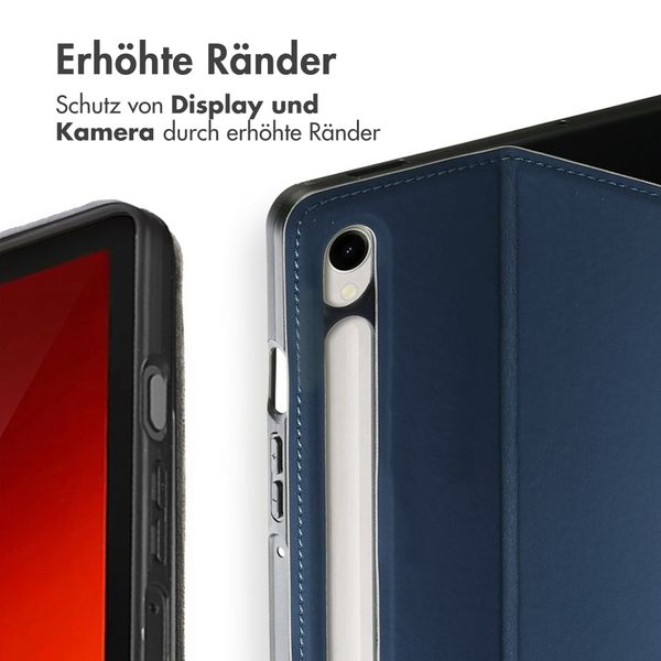 Accezz Classic Klapphülle Samsung Galaxy Tab S10 Ultra / Tab S9 Ultra - Dunkelblau
