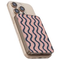 Selencia Vivid Powerbank 5.000 mAh - MagSafe und Qi - Desert Gold / Wavy Baby Sorbet