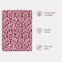 imoshion Design Trifold Klaphülle Samsung Galaxy Tab S9 11.0 Zoll / S10 Lite / S10 FE / S9 FE 10.9 Zoll - Bloom Love Blush