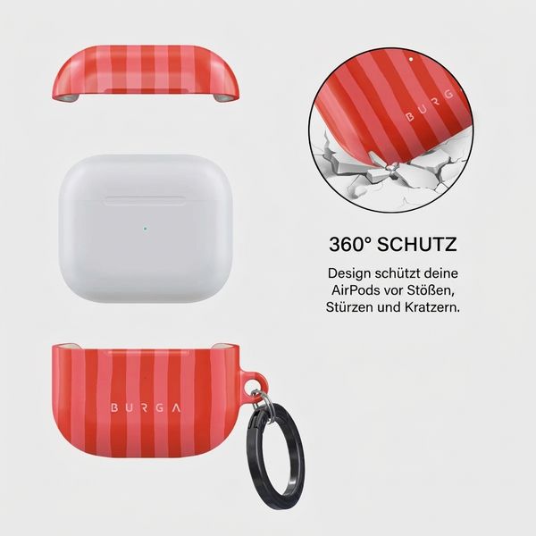 Burga Hardcase Hülle  Apple AirPods 3 - Pomegranate