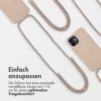 imoshion Color Backcover mit abnehmbarem Handykette und MagSafe Apple iPhone 12 (Pro) - Nude