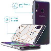 imoshion Design Hülle für das Samsung Galaxy A40 - White Graphic