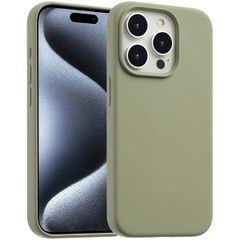 Accezz Liquid Silikoncase mit MagSafe Apple iPhone 15 Pro Max - Cooper Green