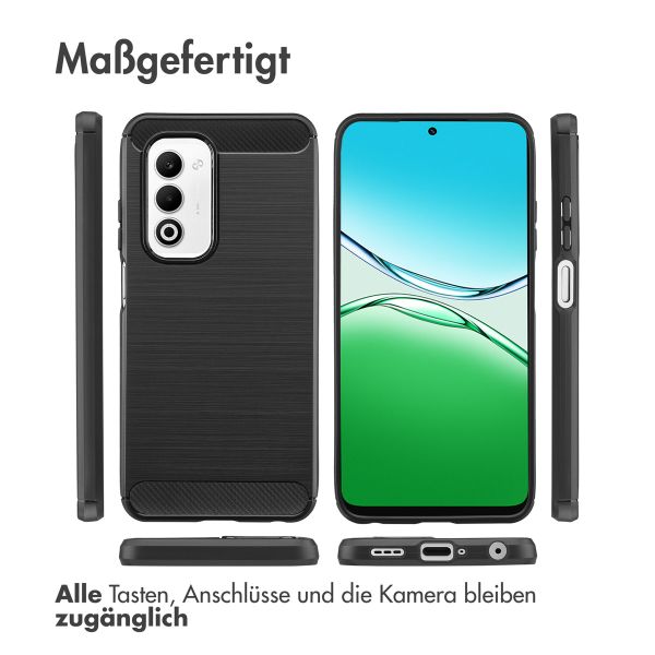 imoshion Brushed Back Cover Oppo A5 5G (2025) - Schwarz