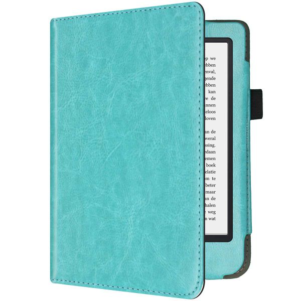 imoshion Vegan Leather Klapphülle Kobo Clara 2E / Tolino Shine 4 - Hellblau