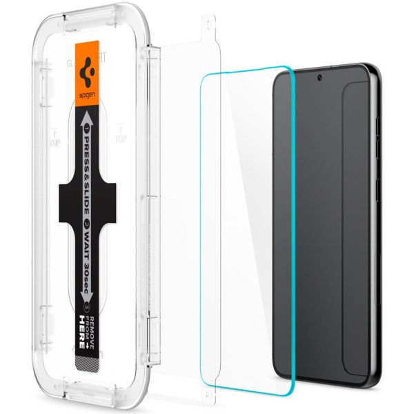 Spigen GLAStR Fit Displayschutzfolie + Applicator für das Samsung Galaxy S23