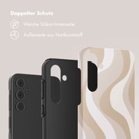Selencia Vivid Back Cover Samsung Galaxy A55 - Desert Waves Beige