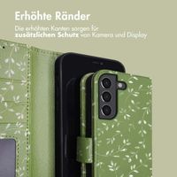 imoshion Design Klapphülle für das Samsung Galaxy S21 FE - Green Flowers